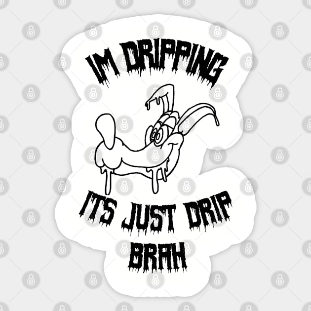 drip wolf Sticker by NotSoCarelessFashion